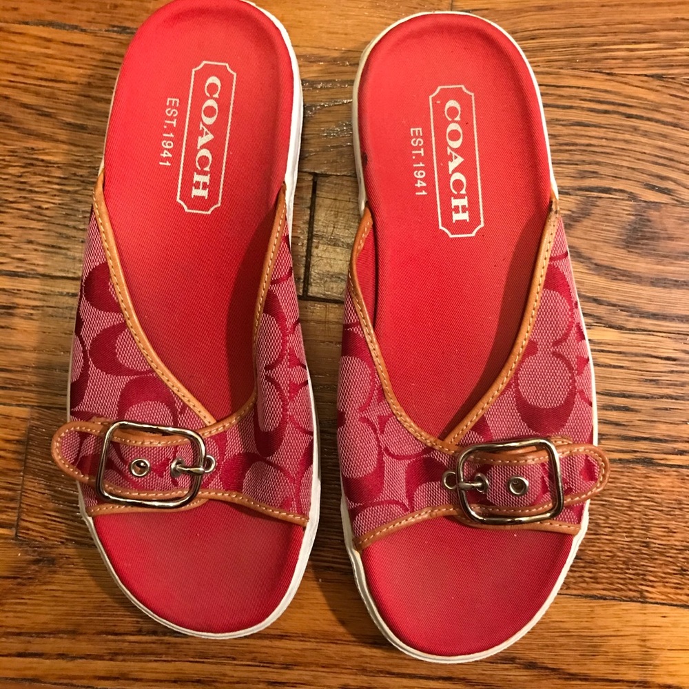 Coach Sandals hardly ever worn